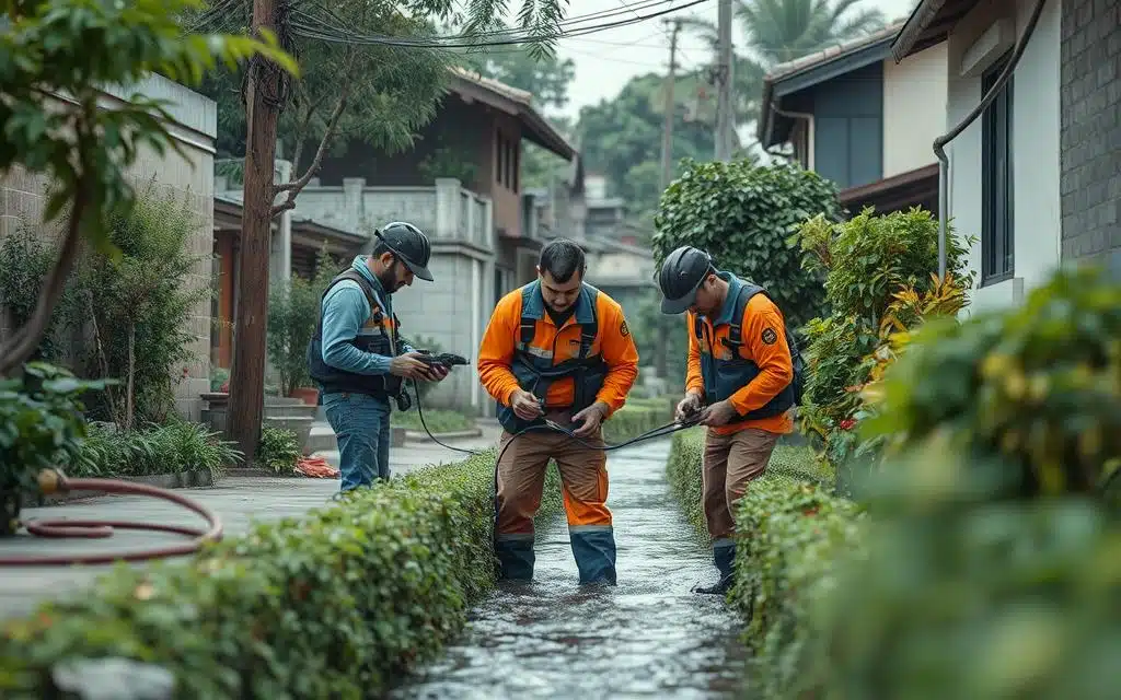 كشف خرير المياه حي البلد